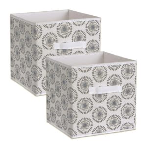 2Pcs Non Woven Polyester Starburst Storage Laundry Baskets