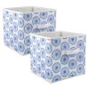 2Pcs Non Woven Polyester Starburst Storage Laundry Baskets