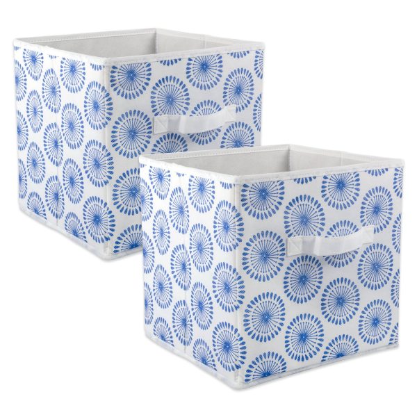 2Pcs Non Woven Polyester Starburst Storage Laundry Baskets