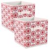2Pcs Non Woven Polyester Starburst Storage Laundry Baskets