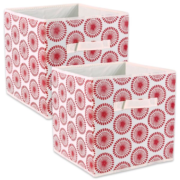 2Pcs Non Woven Polyester Starburst Storage Laundry Baskets