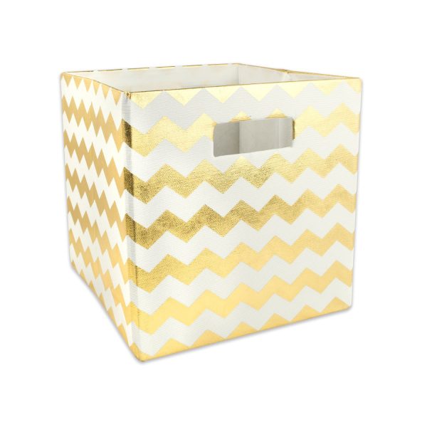 Large Collapsible Polyester Storage Cube Laundry Basket