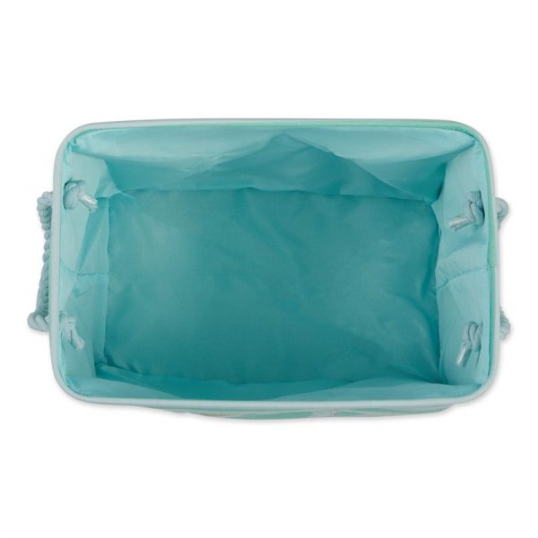 Small Rectangle Pet Striped Paw Laundry Basket
