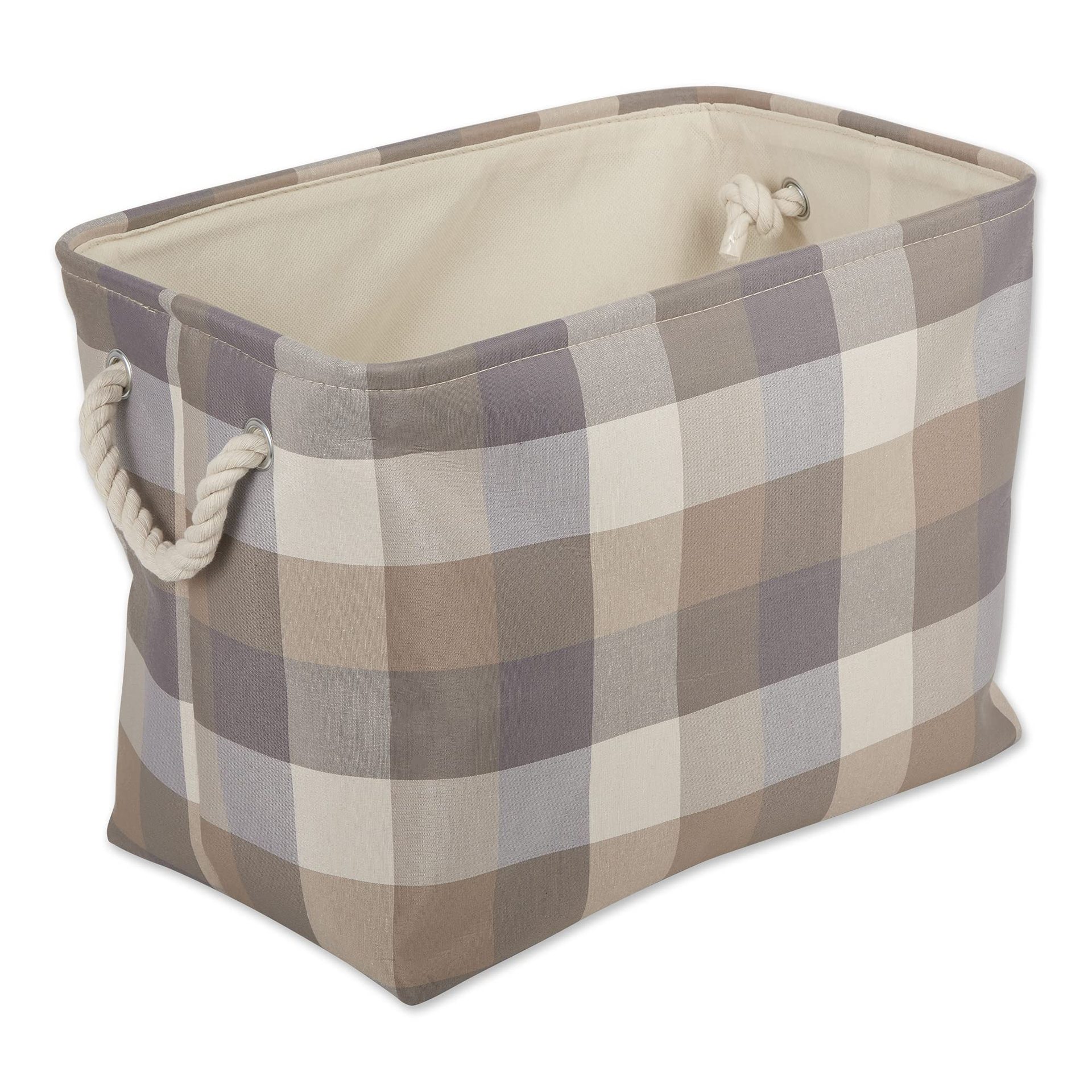 Buffalo Check Medium Rectangle Storage Haundry Basket