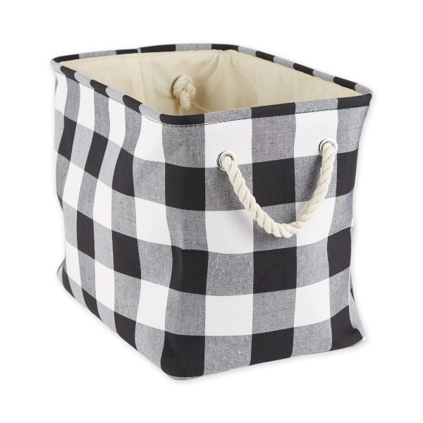 Buffalo Check Medium Rectangle Storage Haundry Basket
