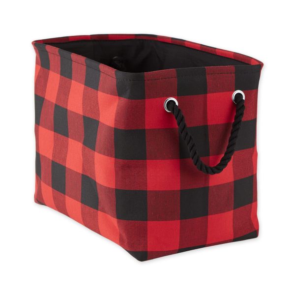 Buffalo Check Medium Rectangle Storage Haundry Basket