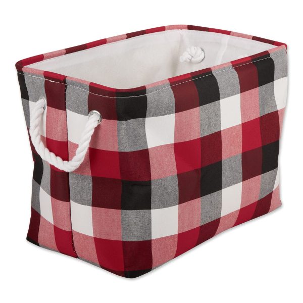 Buffalo Check Medium Rectangle Storage Haundry Basket