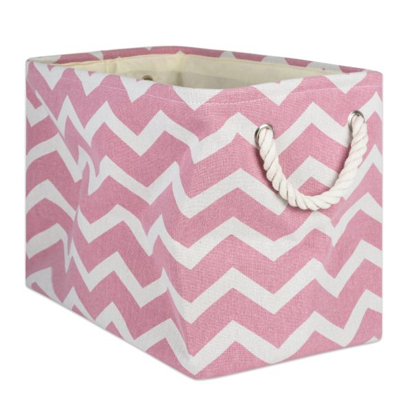 Streak Polyester Chevron Storage Laundry Basket