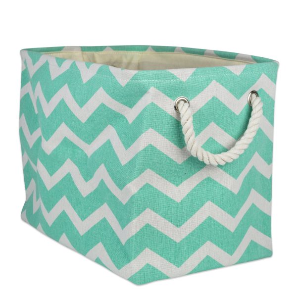 Streak Polyester Chevron Storage Laundry Basket
