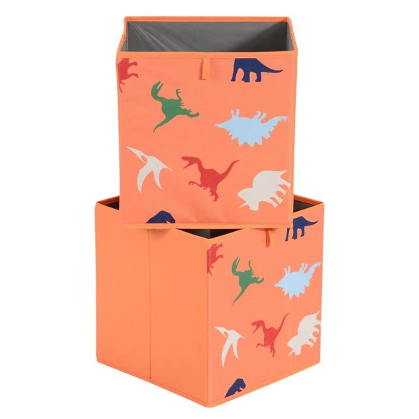 6 Pack Collapsible Fabric Storage Cube Laundry Basket