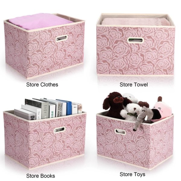 6 Pcs Large Foldable Clothes Storage Laundry Baskets