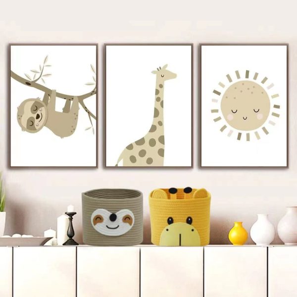 Small Cut Giraffe Storage Laundry Basket