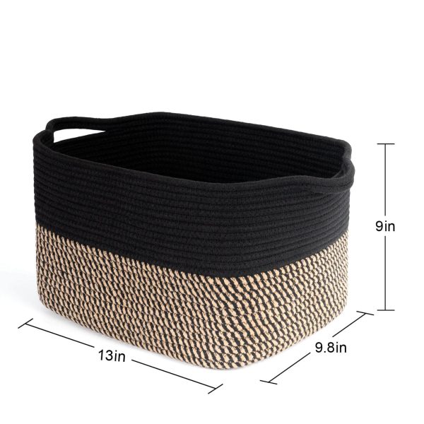 Cube Woven Storage Laundry Basket