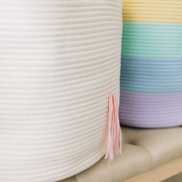 Cotton Rope Unicorn Decor Laundry Basket