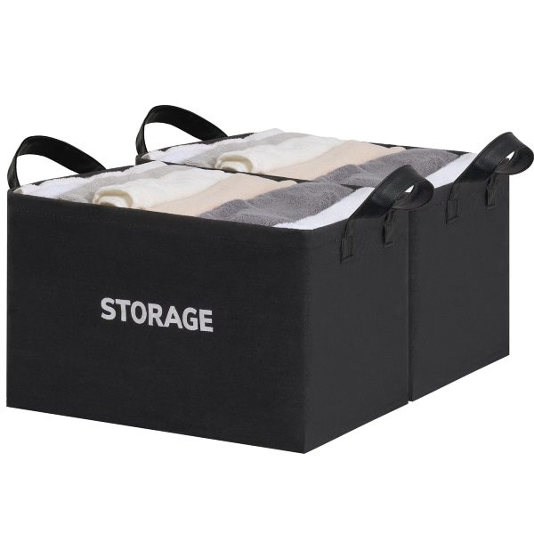 2 Pack Foldable Small Clothes Storage Laundry Baskets