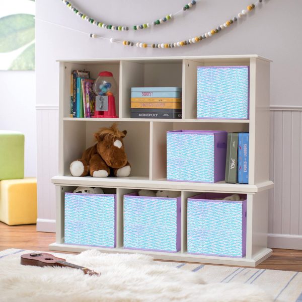 4Pcs Foldable Sequin Storage Laundry Baskets