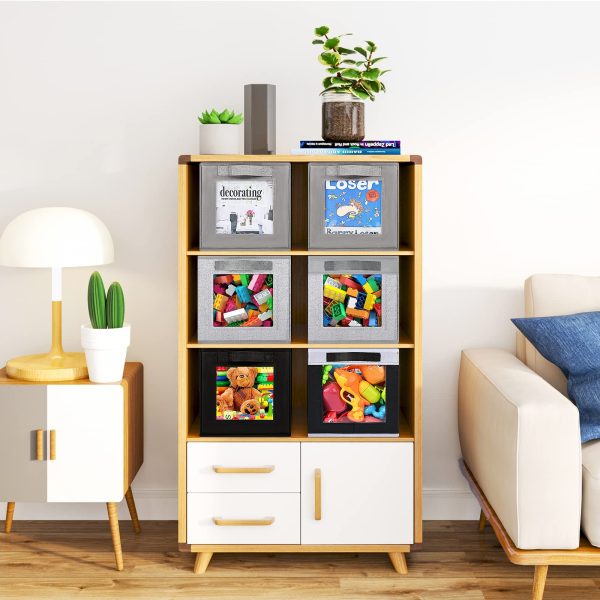 3 Pack Foldable Fabric Storage Laundry Baskets
