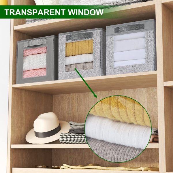 3 Pack Foldable Fabric Storage Laundry Baskets