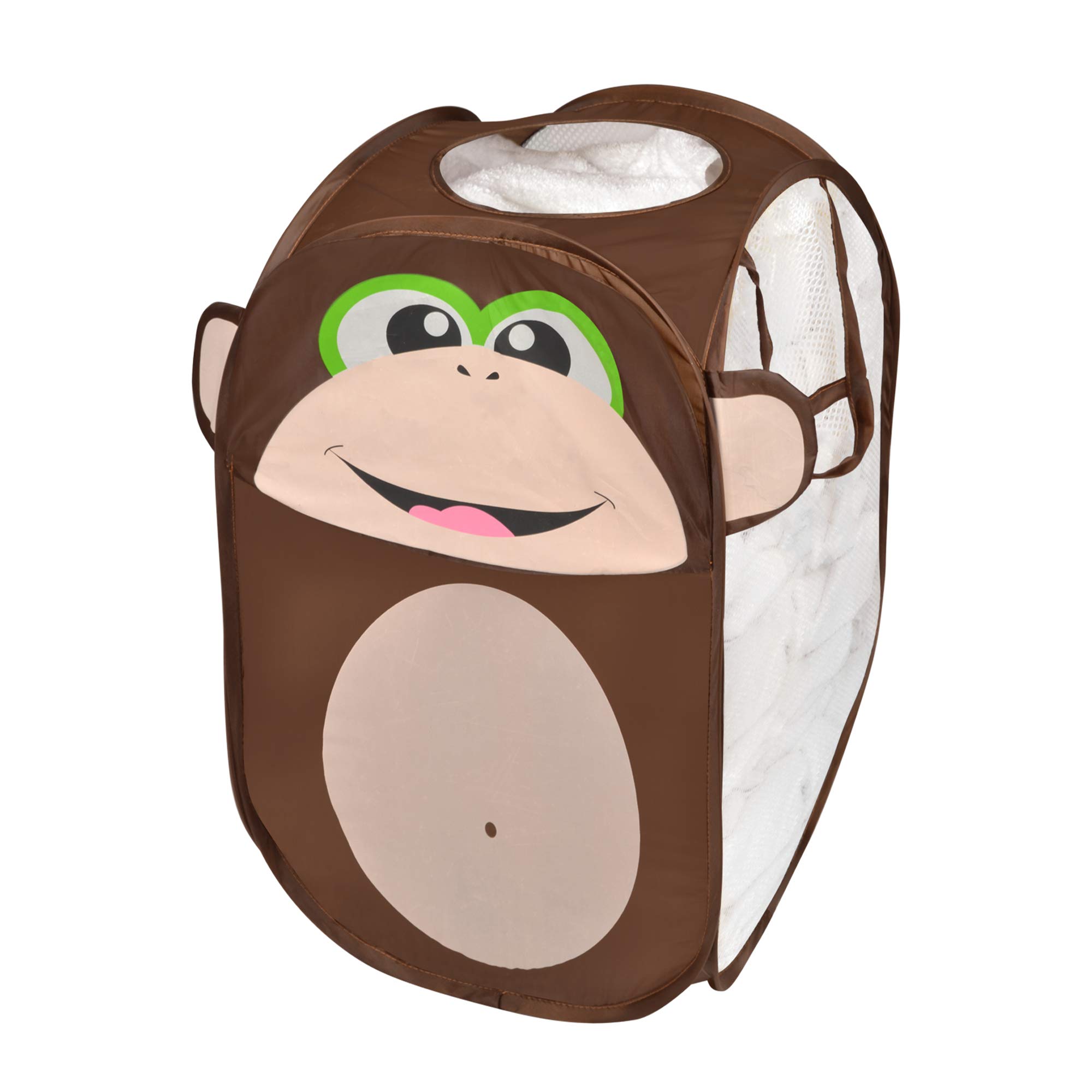 Foldable Pop Up Monkey Laundry Basket