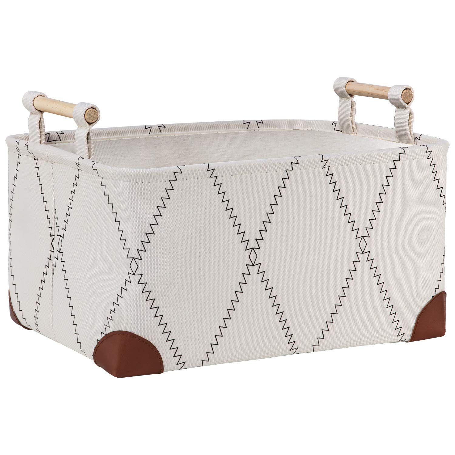 X Type Streak Canvas Storage Laundry Basket