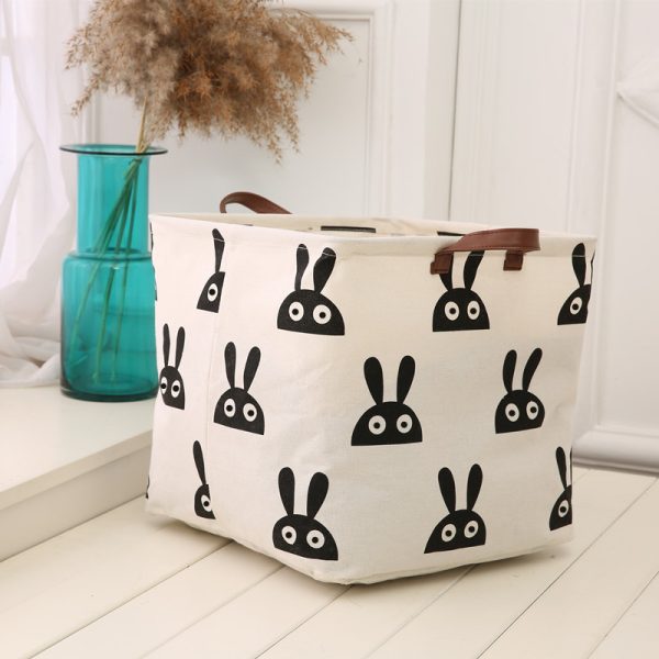Large Durable Collapsible Square Dot Semicircle Laundry Basket