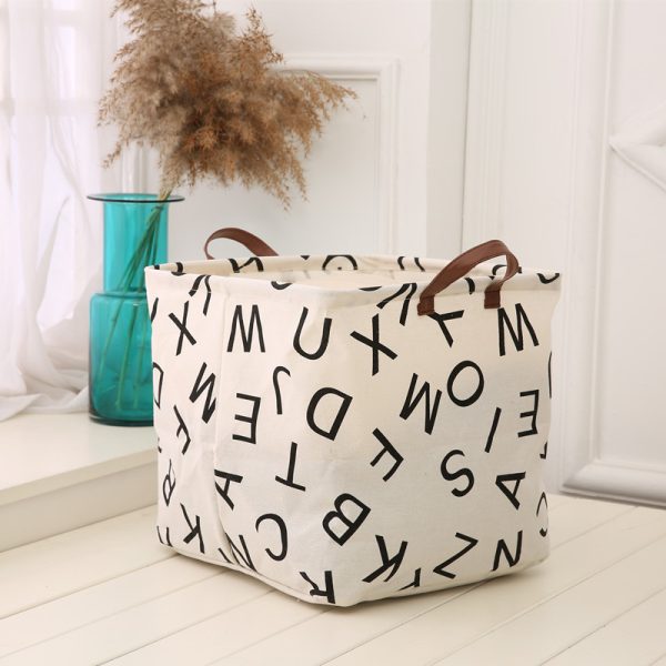 Large Durable Collapsible Square Dot Semicircle Laundry Basket